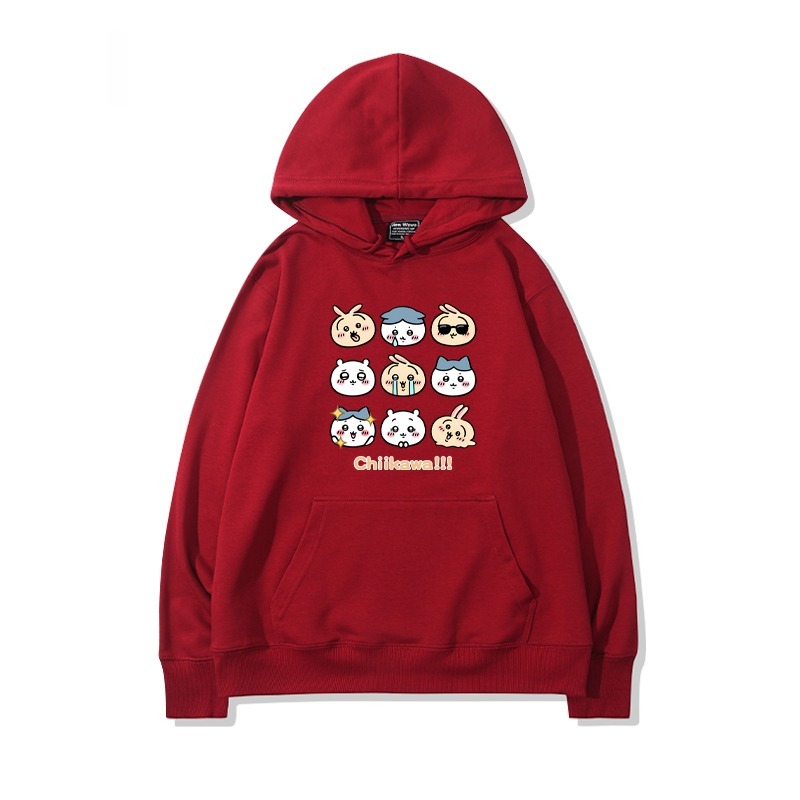 Chiikawa 2025秋冬新款 親子情侶男女連帽衛衣