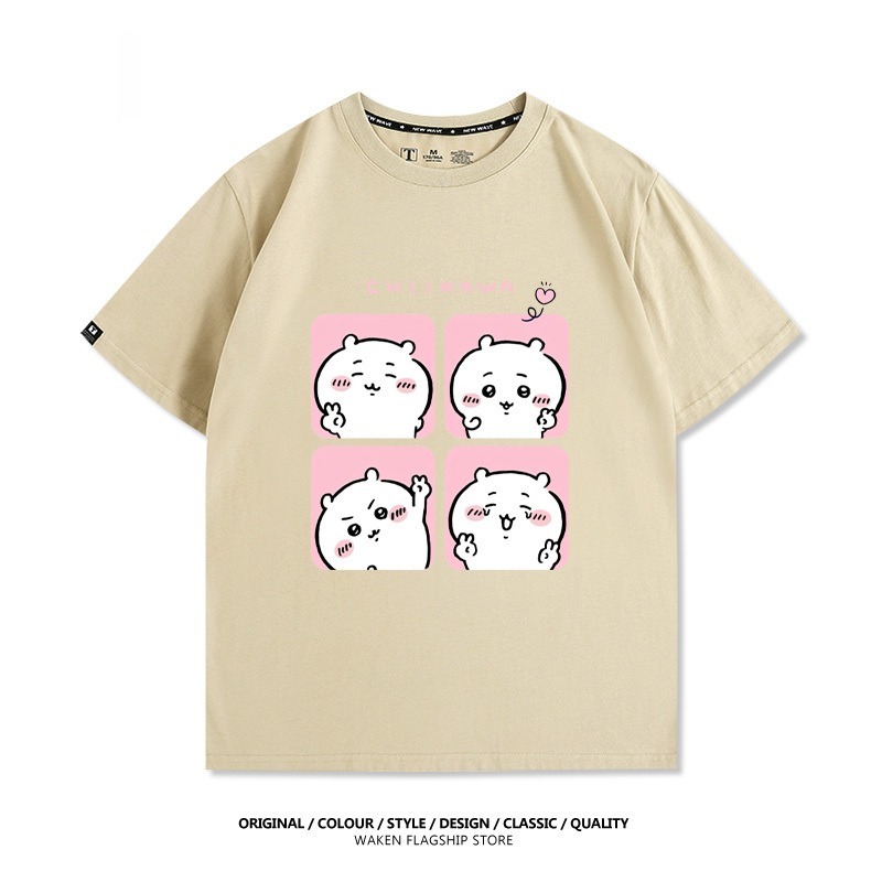 Chiikawa 2025親子情侶男女同款 印花短袖T恤