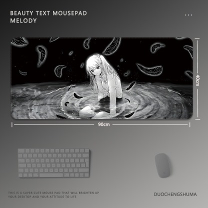 黑白動漫 主題桌墊 布質滑鼠墊-ZUIHANG SHOP