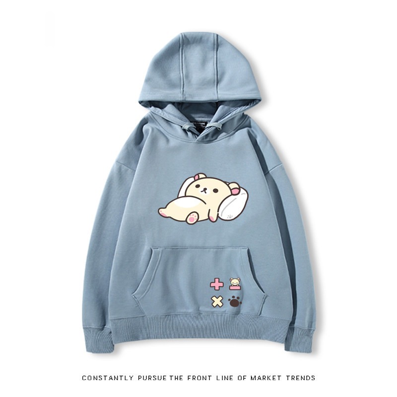 拉拉熊 秋冬新款 親子情侶裝連帽衛衣