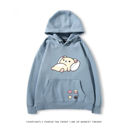 拉拉熊 秋冬新款 親子情侶裝連帽衛衣