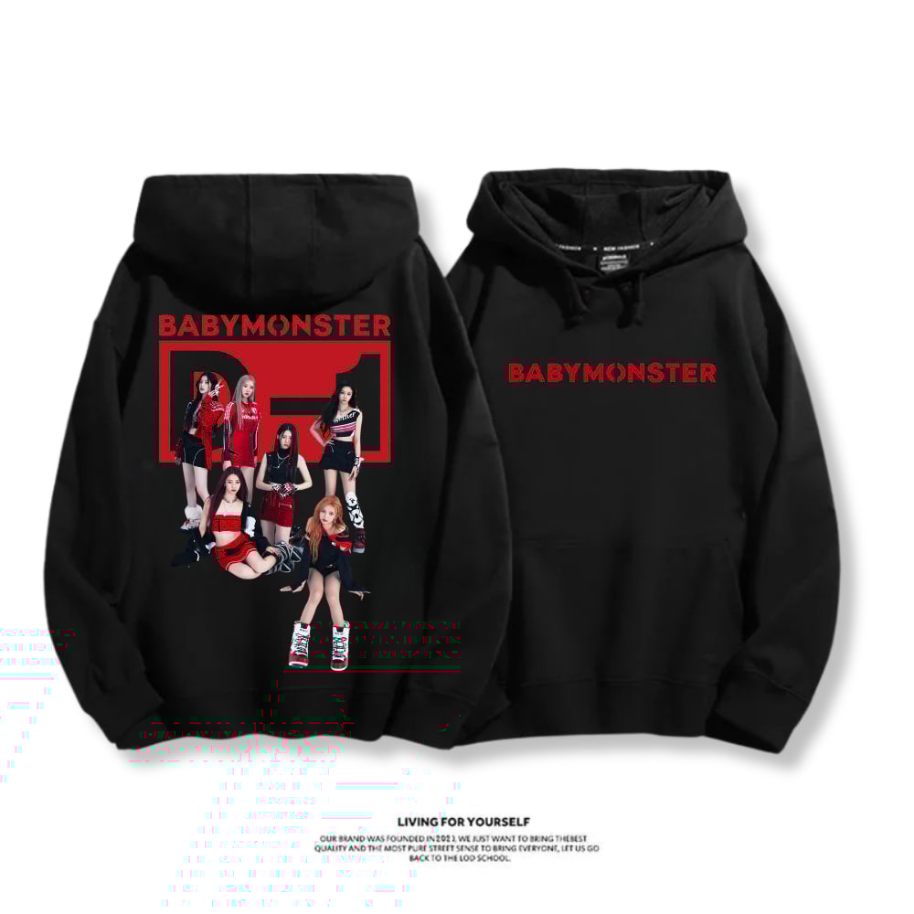 BABYMONSTER 2025秋冬新款 親子情侶男女連帽衛衣