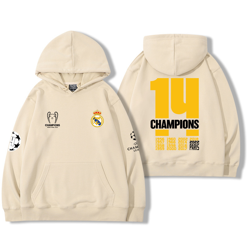 皇馬足球隊新款 親子情侶男女款連帽衛衣-ZUIHANG SHOP