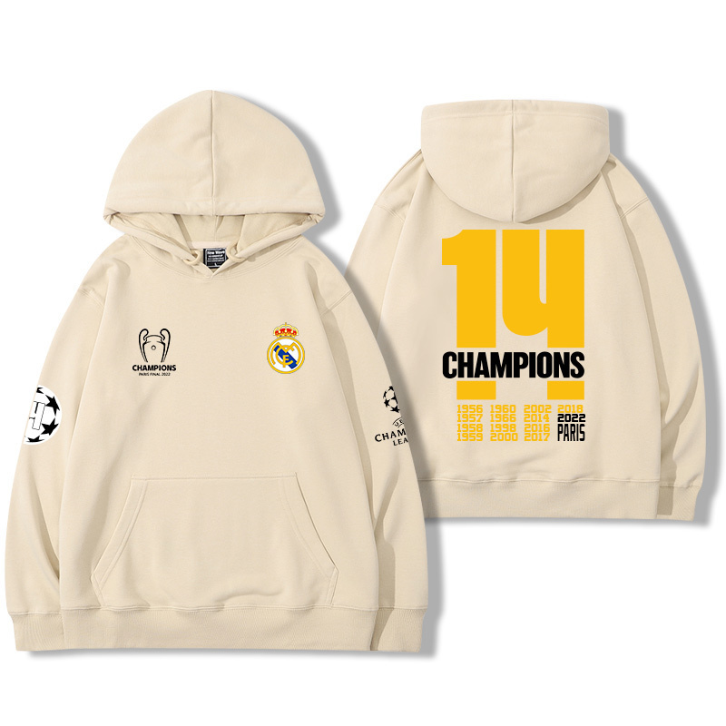 皇馬足球隊新款 親子情侶男女款連帽衛衣-ZUIHANG SHOP