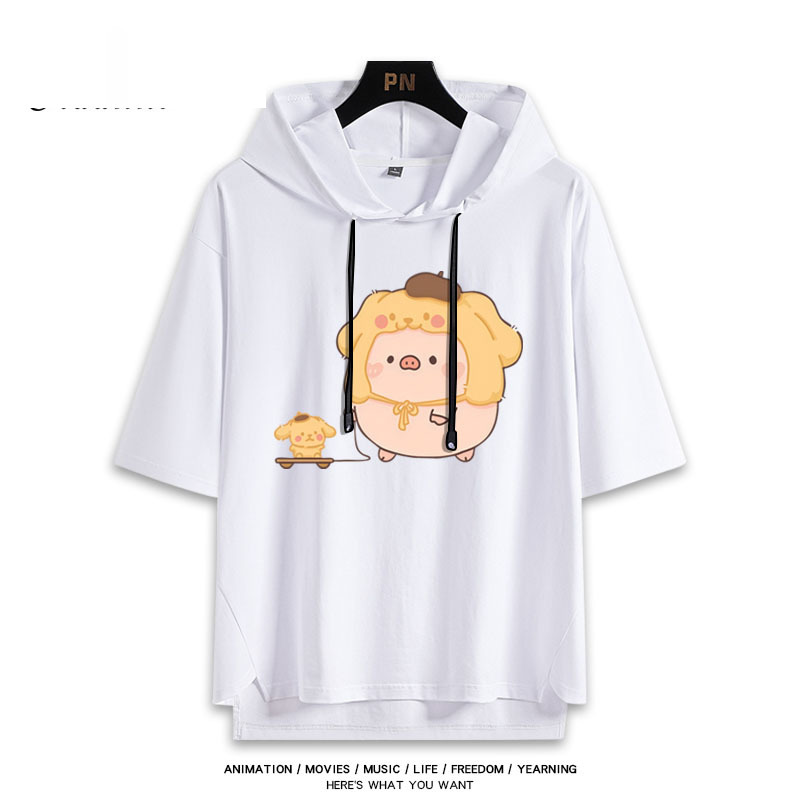 LULU豬聯名三麗鷗 連帽短袖T恤-ZUIHANG SHOP