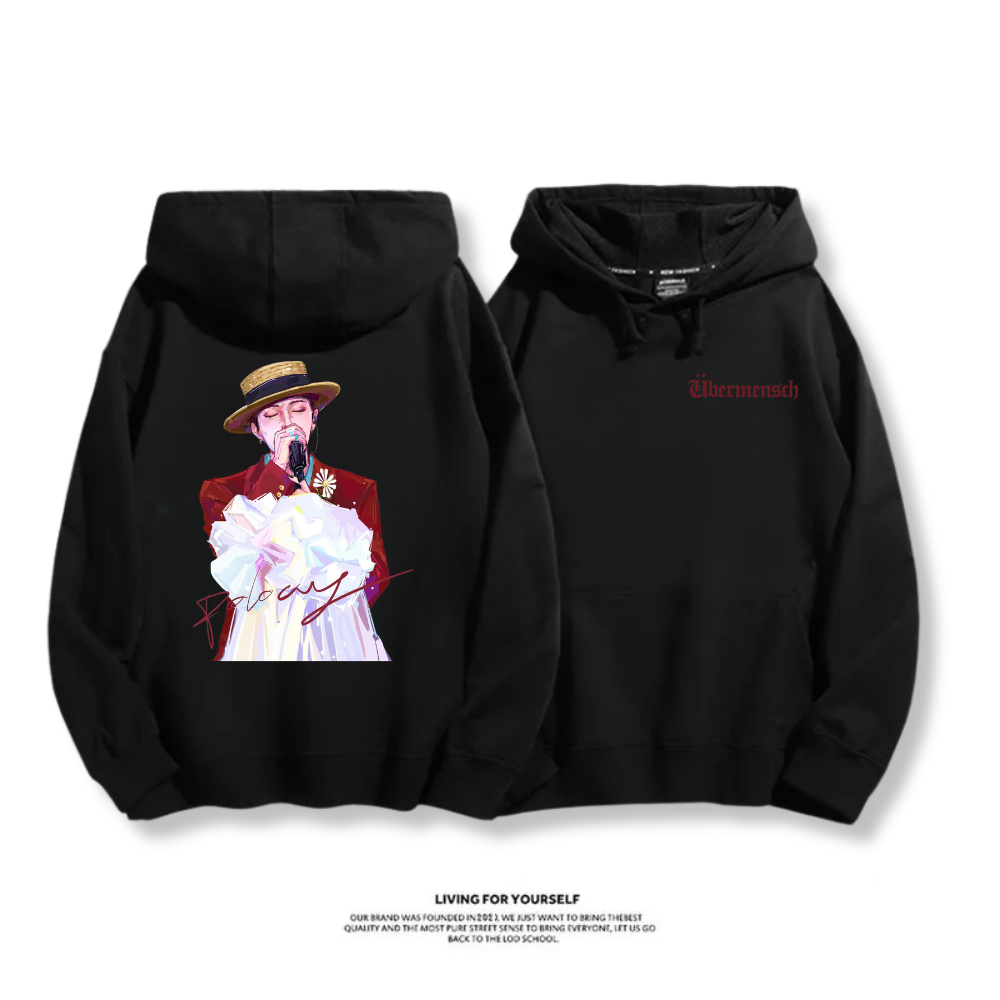 GD權志龍 2025秋冬新款 親子情侶男女連帽衛衣