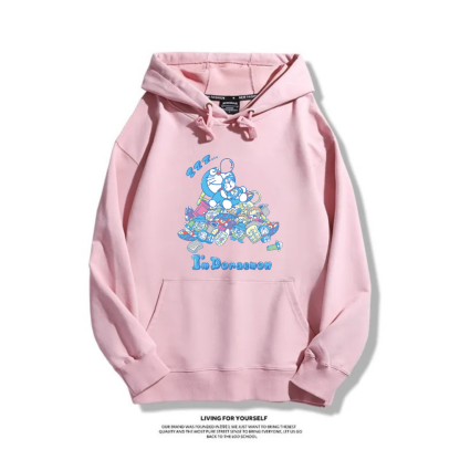 我是哆啦A夢 2025秋冬新款 親子情侶裝連帽衛衣