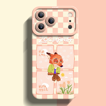 動物方城市液態矽膠全包防摔軟殼