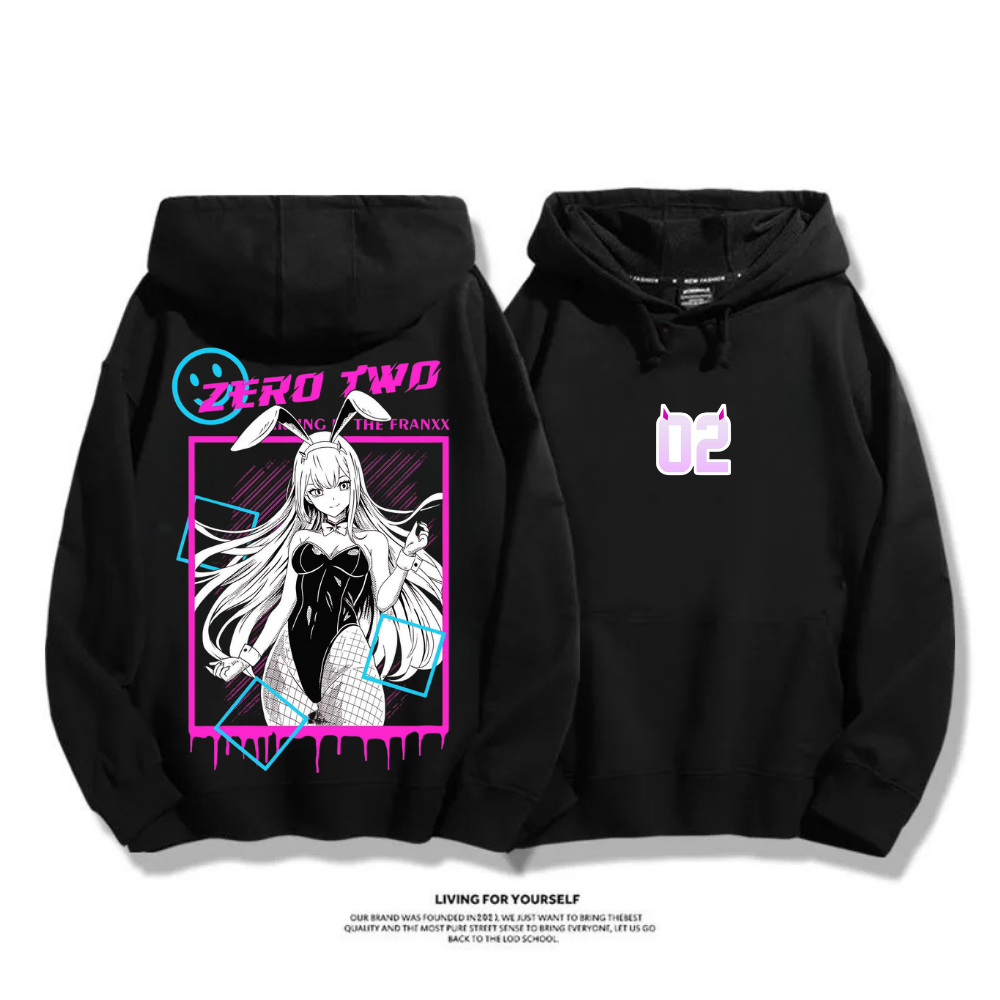 Darling in the Franxx 秋冬新款 親子情侶裝連帽衛衣