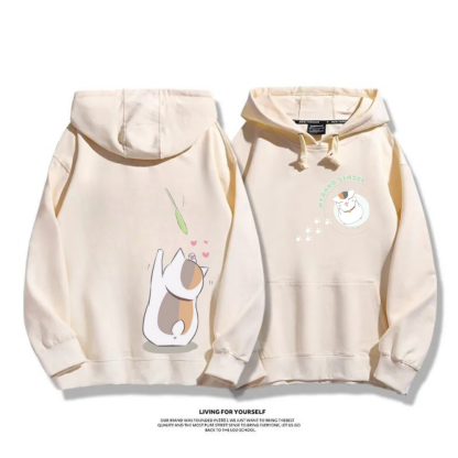 夏目友人帳 秋冬新款 親子情侶裝連帽衛衣