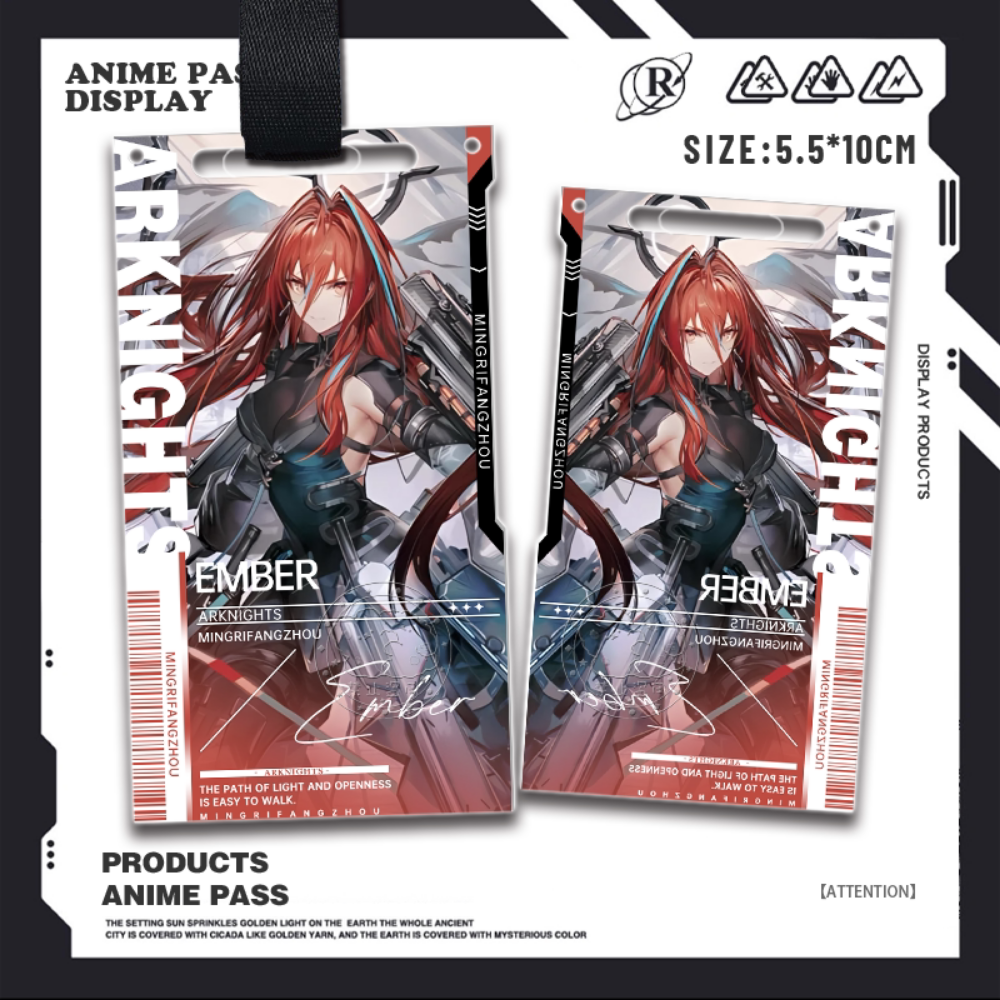 明日方舟終末地亞克力通行證掛飾