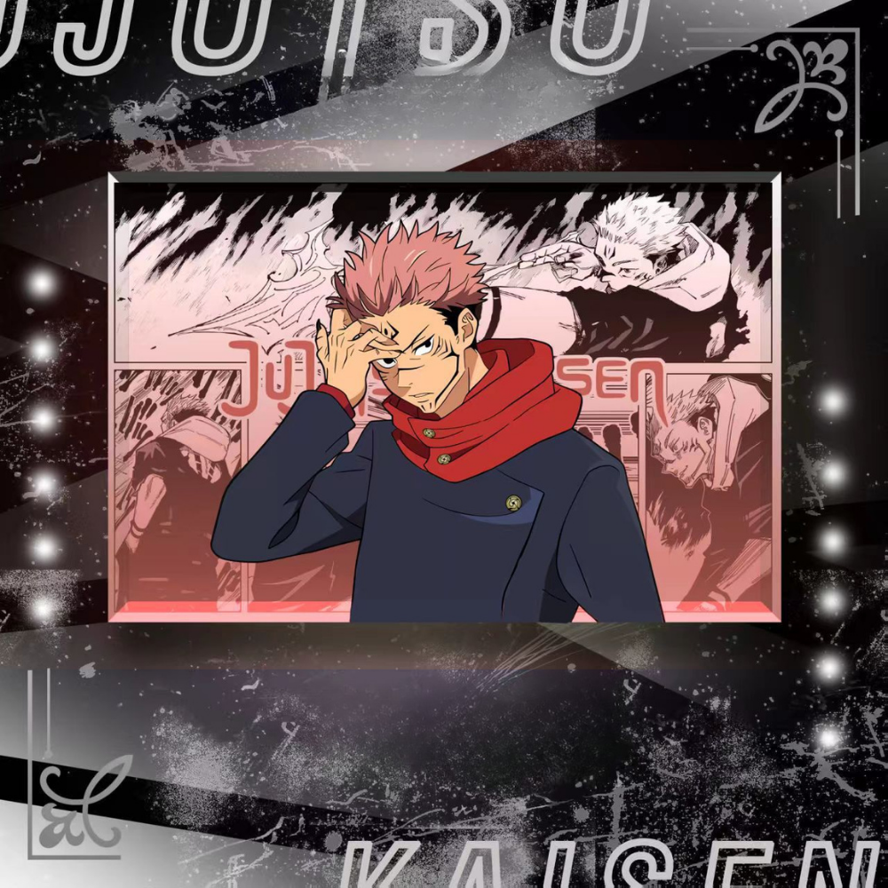 咒術迴戰透光水晶磚 附贈發光底座