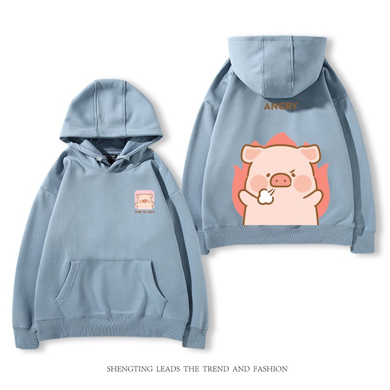 罐頭豬LULU 2025秋冬新款 親子情侶裝連帽衛衣
