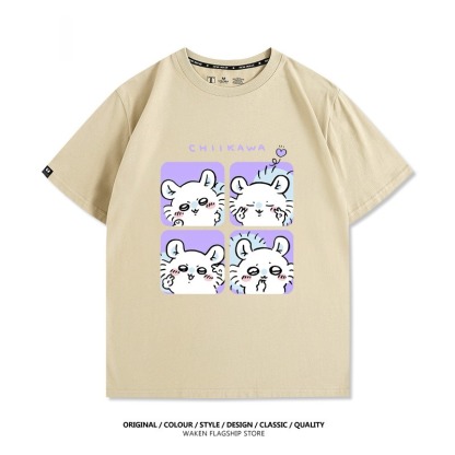 Chiikawa 2025親子情侶男女同款 印花短袖T恤