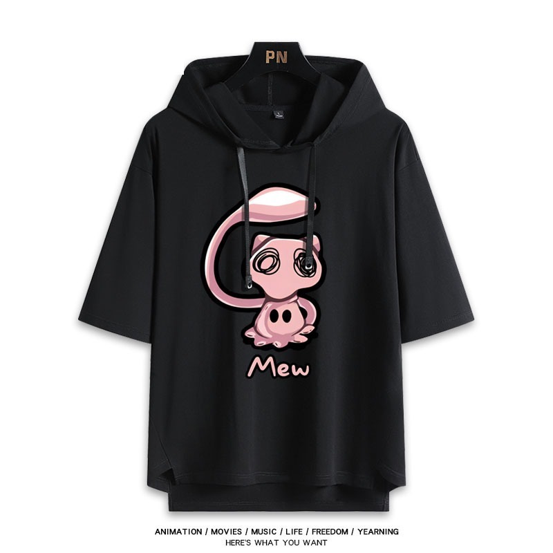 寶可夢新款 親子情侶男女款連帽短袖T恤-ZUIHANG SHOP