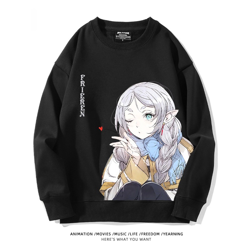 葬送的芙莉蓮 秋冬新款 親子情侶裝圓領長袖