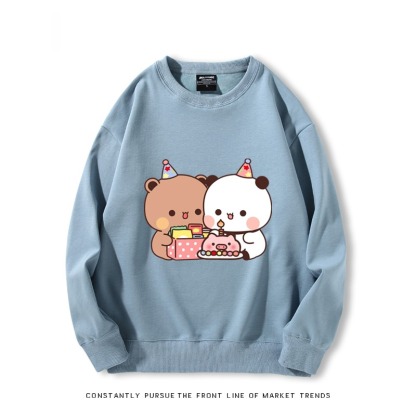 一二布布 秋冬新款 親子情侶裝圓領長袖