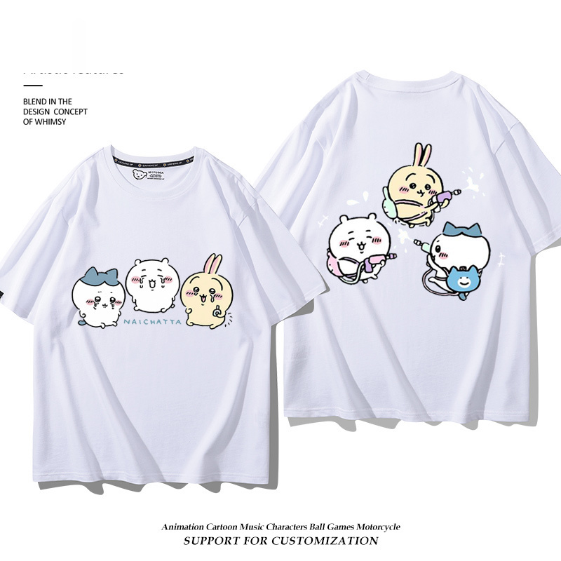 Chiikawa 2025親子情侶男女同款 印花短袖T恤-ZUIHANG SHOP