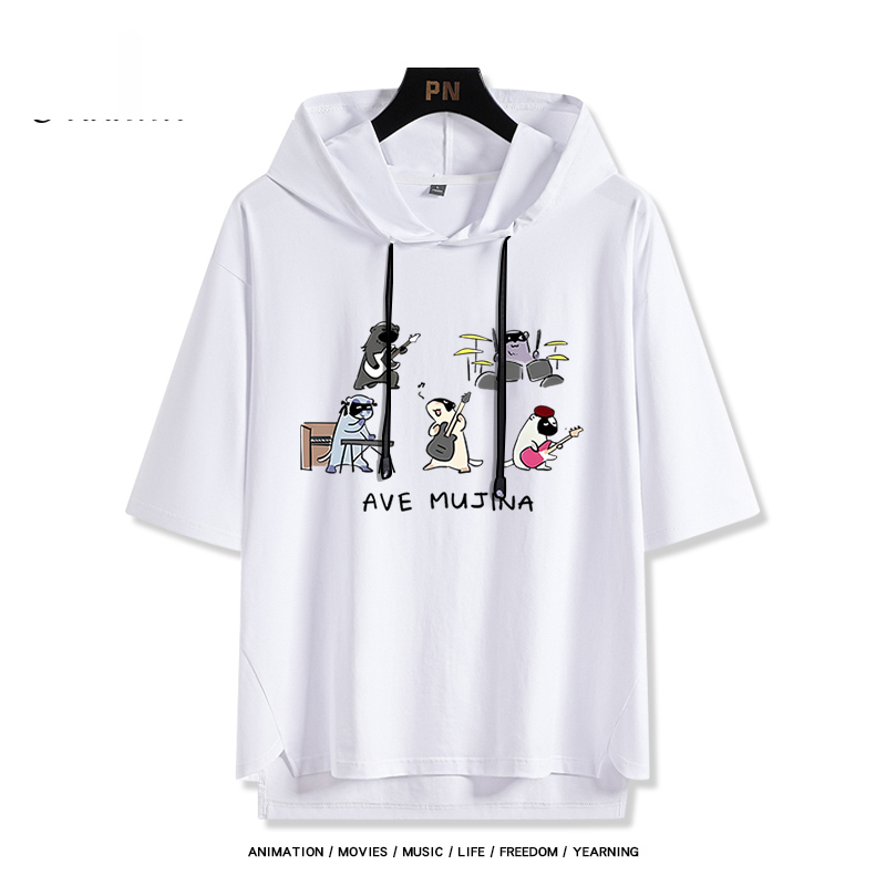 BanG Dream! Ave Mujica 若葉睦 連帽短袖T恤