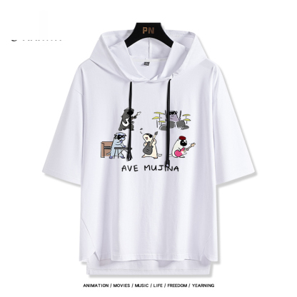 BanG Dream! Ave Mujica 若葉睦 連帽短袖T恤