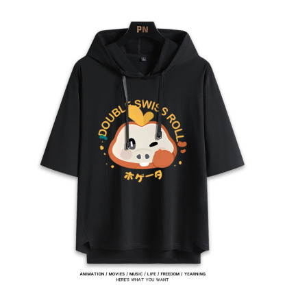 寶可夢新款 親子情侶男女款連帽短袖T恤-ZUIHANG SHOP