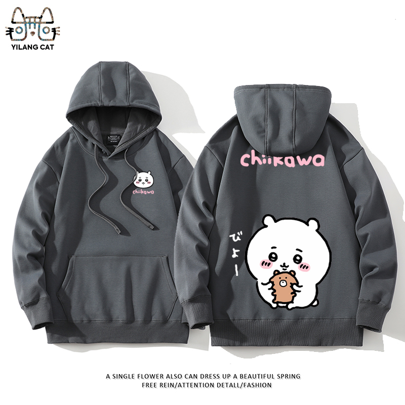 Chiikawa聯名衛衣2025秋冬新款親子情侶裝連帽衛衣