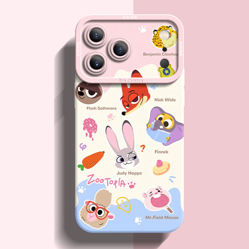 動物方城市液態矽膠全包防摔軟殼