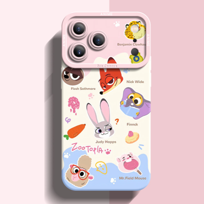 動物方城市液態矽膠全包防摔軟殼