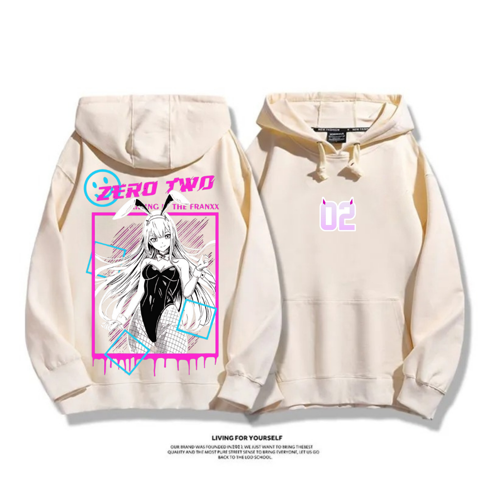 Darling in the Franxx 秋冬新款 親子情侶裝連帽衛衣