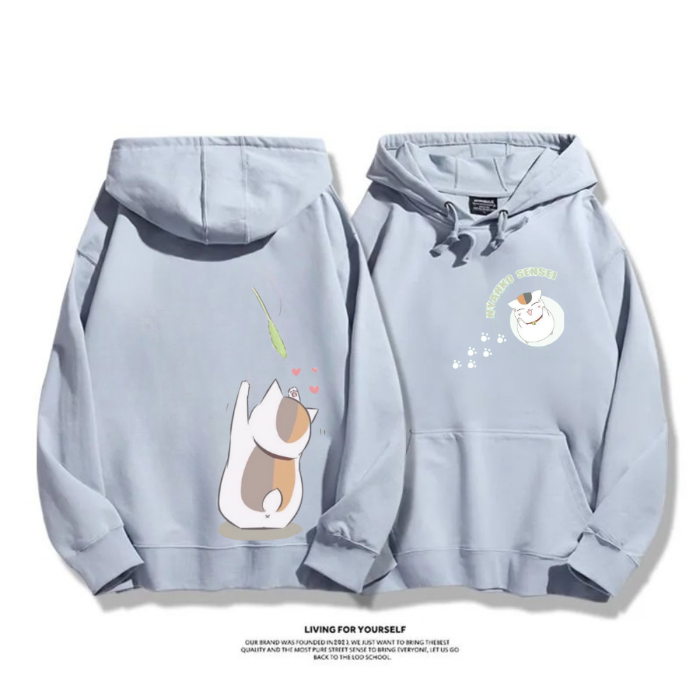 夏目友人帳 秋冬新款 親子情侶裝連帽衛衣