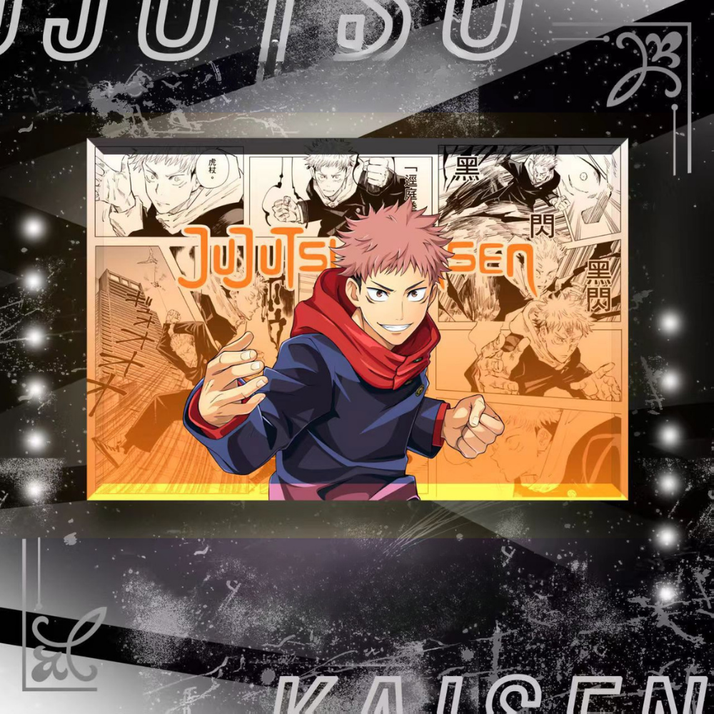 咒術迴戰透光水晶磚 附贈發光底座