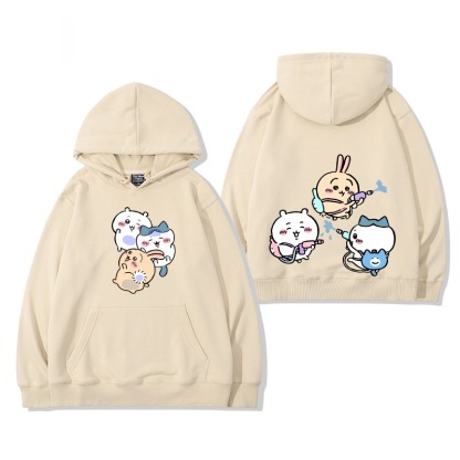 Chiikawa 2025秋冬新款 親子情侶男女連帽衛衣