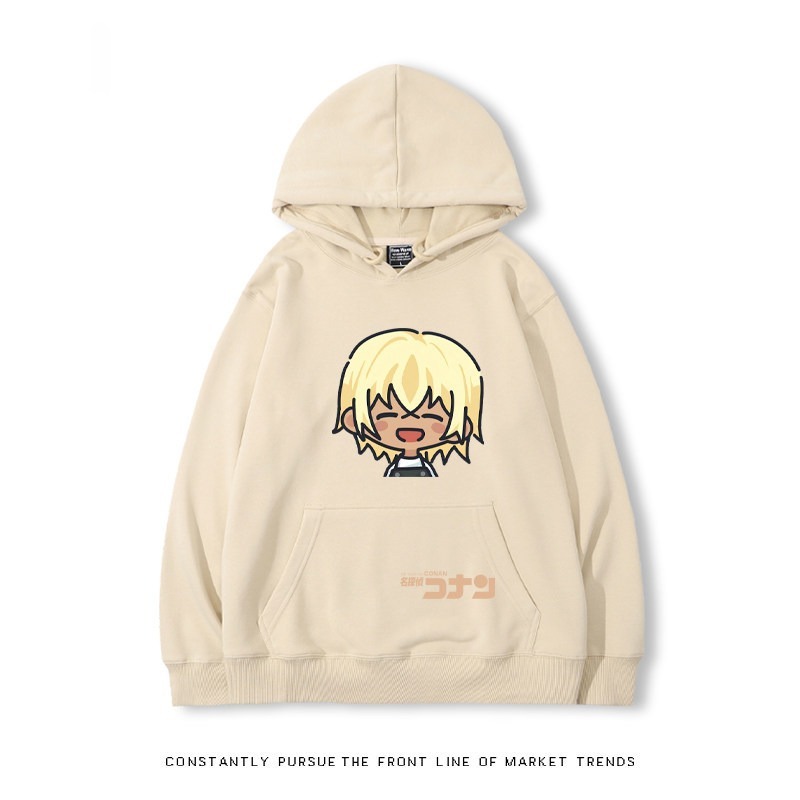 名偵探柯南 秋冬新款 親子情侶裝連帽衛衣