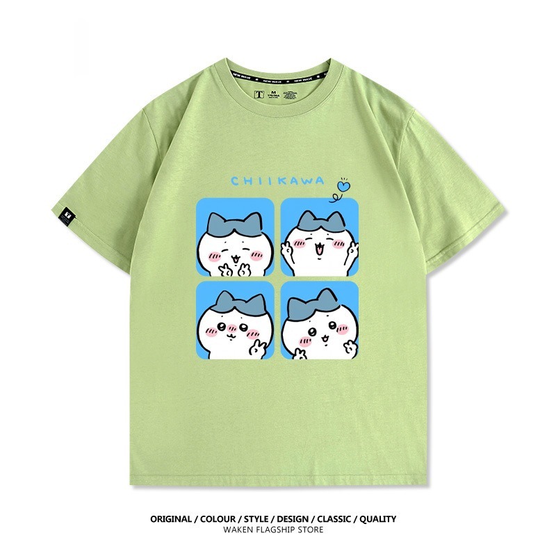 Chiikawa 2025親子情侶男女同款 印花短袖T恤