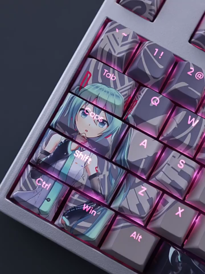初音未來透光RGB108鍵標準配列衛星軸鍵帽