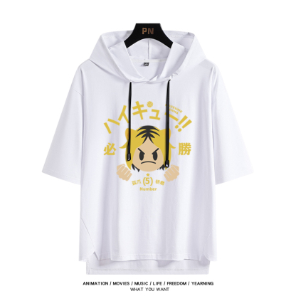 排球少年 連帽短袖T恤-ZUIHANG SHOP