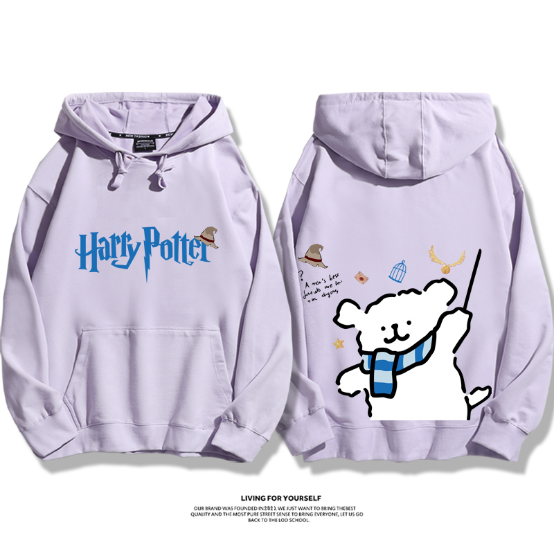 線條小狗 X 哈利波特聯名 親子情侶男女款連帽衛衣-ZUIHANG SHOP