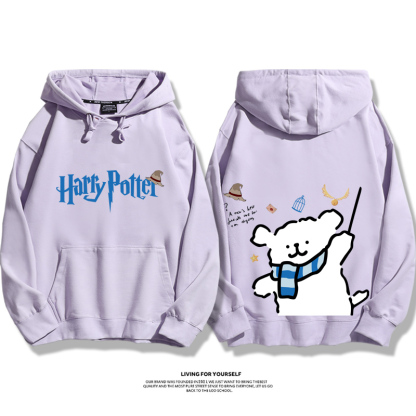 線條小狗 X 哈利波特聯名 親子情侶男女款連帽衛衣-ZUIHANG SHOP