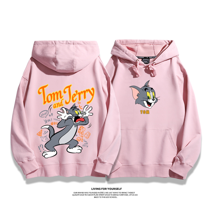 湯姆貓與傑利鼠新款 親子情侶男女款連帽衛衣-ZUIHANG SHOP