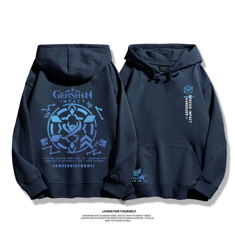 原神鐘離新款 親子情侶男女款連帽衛衣-ZUIHANG SHOP