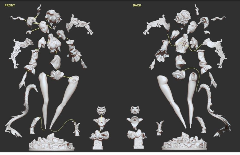 【預購】ZN《山海-白澤》GK白模kit