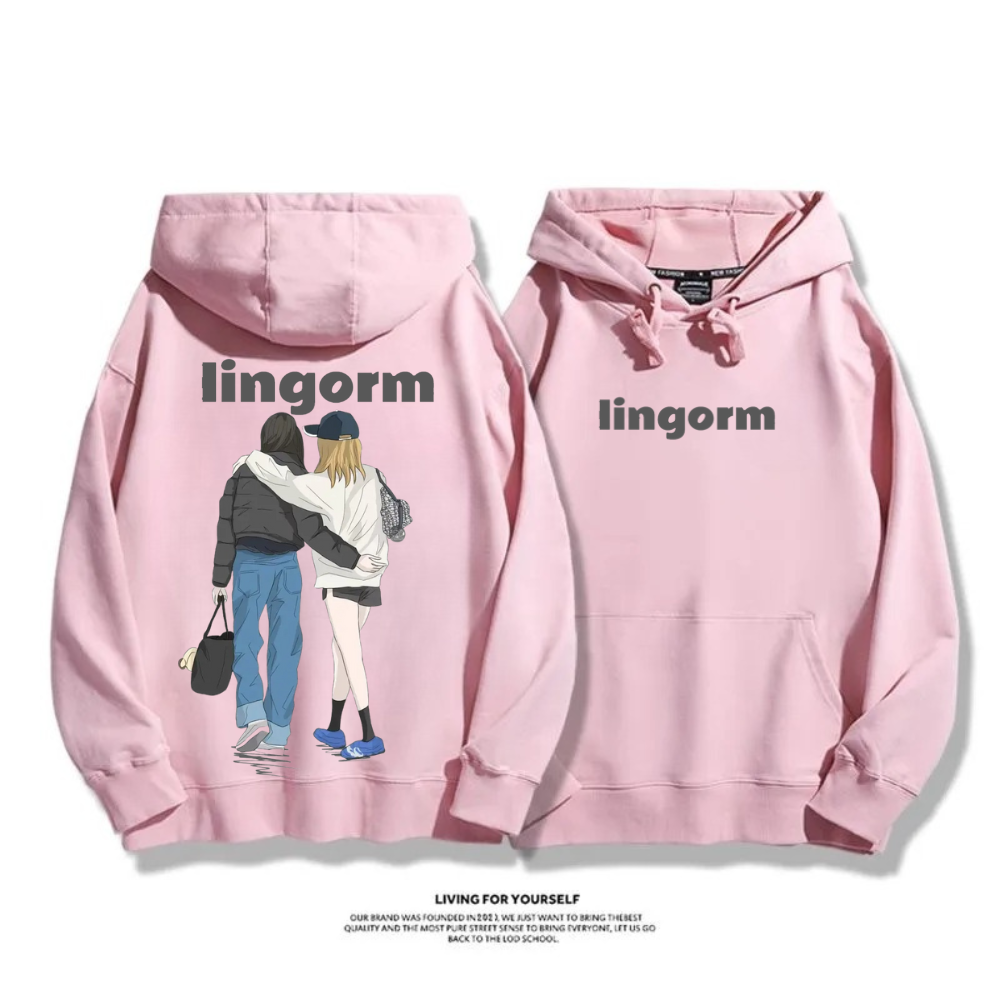 LINGORM 2025秋冬新款 親子情侶男女連帽衛衣