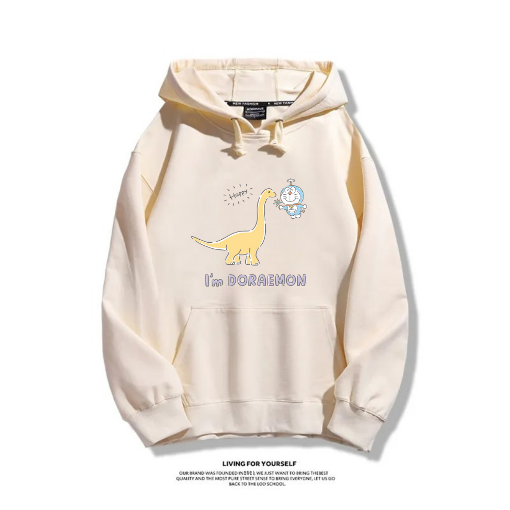 我是哆啦A夢 2025秋冬新款 親子情侶裝連帽衛衣