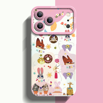 動物方城市液態矽膠全包防摔軟殼