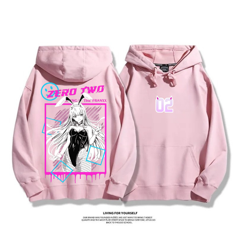 Darling in the Franxx 秋冬新款 親子情侶裝連帽衛衣