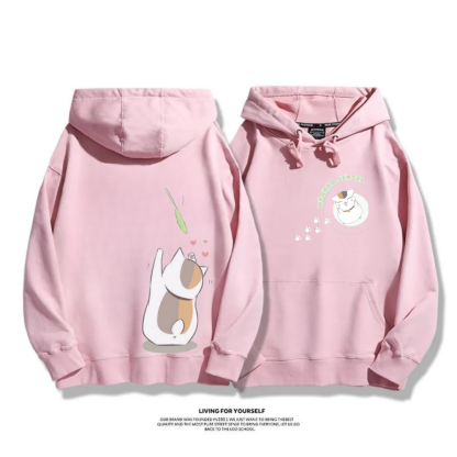 夏目友人帳 秋冬新款 親子情侶裝連帽衛衣