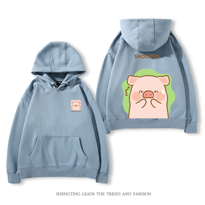 罐頭豬LULU 2025秋冬新款 親子情侶裝連帽衛衣