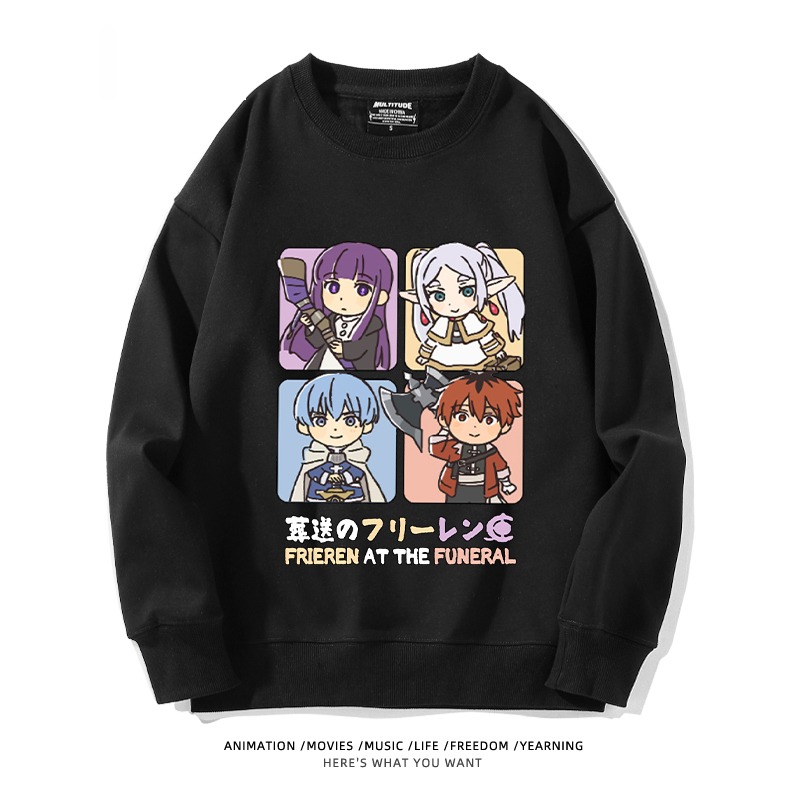 葬送的芙莉蓮 秋冬新款 親子情侶裝圓領長袖