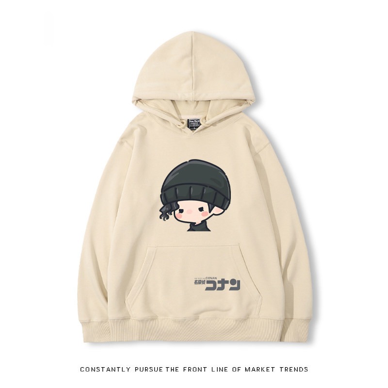 名偵探柯南 秋冬新款 親子情侶裝連帽衛衣