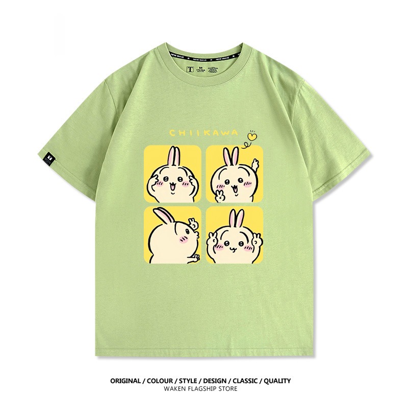 Chiikawa 2025親子情侶男女同款 印花短袖T恤